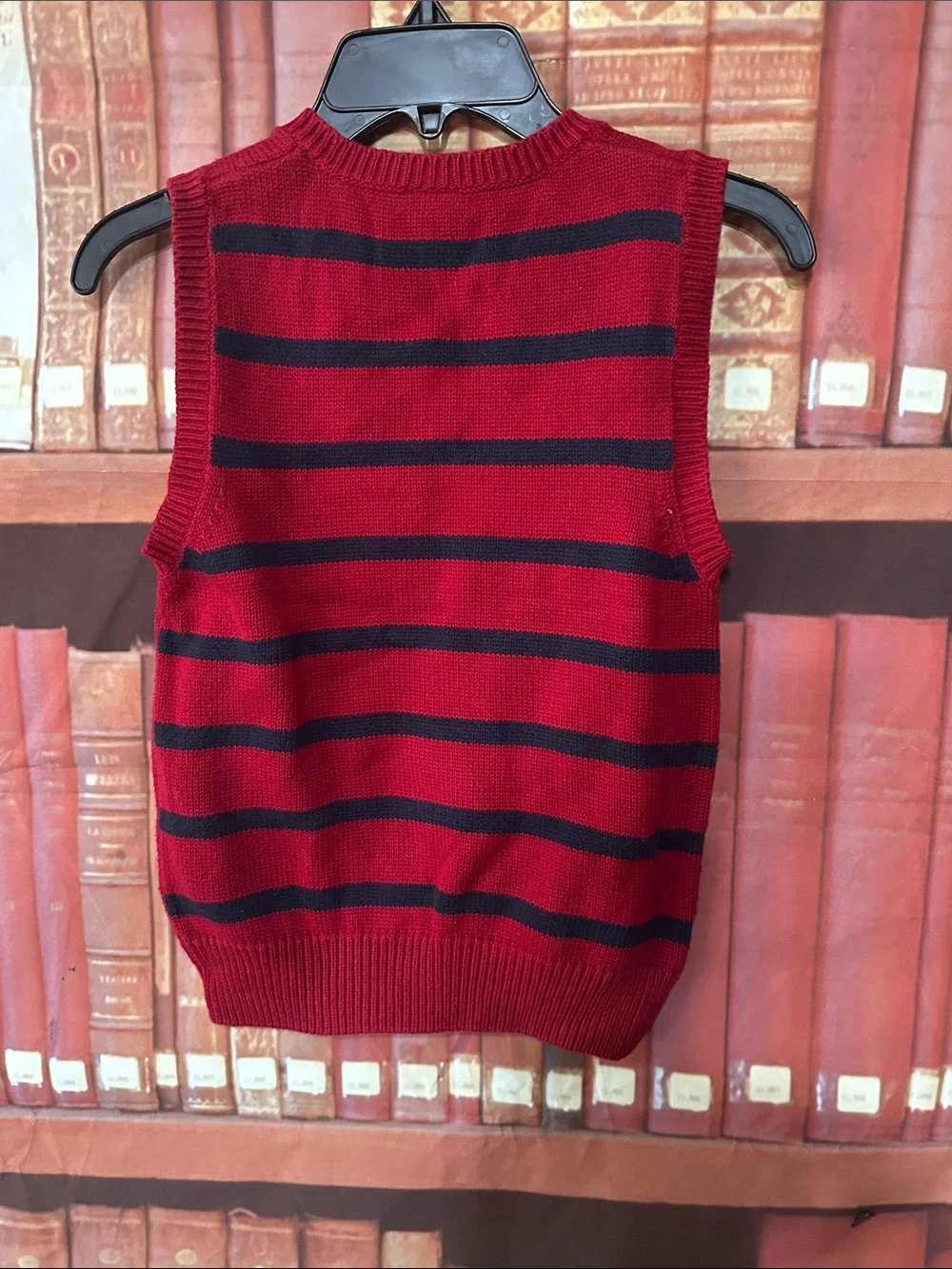 Gymboree Ski Cabin Puppy Sled Sweater Vest 5T Winter Red 2010